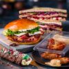 selection of M&S christmas sandwiches and snacks